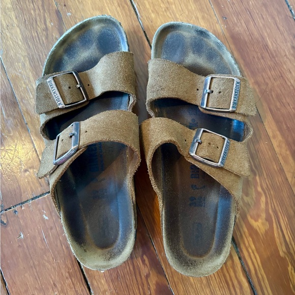 Birkenstock Arizona suede sandal brown - Picture 1 of 8